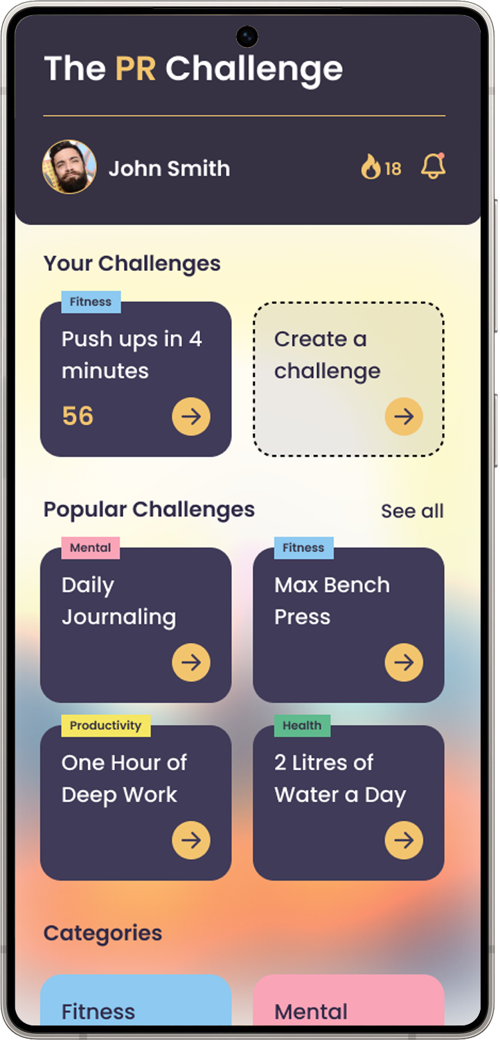 App home screen preview